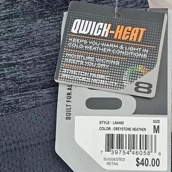 Layer 8 Kwick-Heat Kwick-Dry 11 L8 Defend leggings Indigo print # L64460 M or XL - Picture 6 of 7